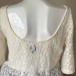 GAP Cream Lace Blouse